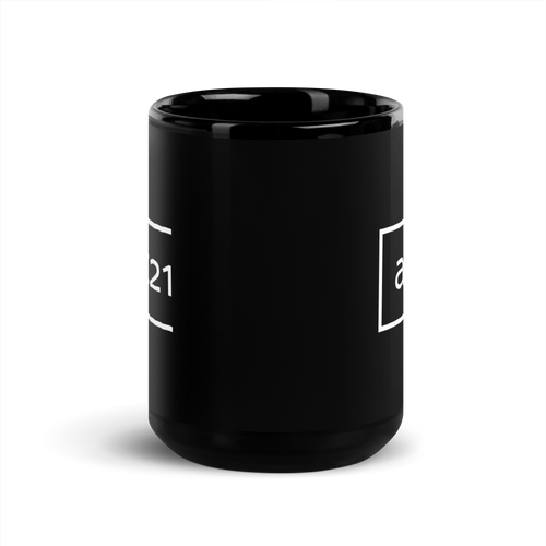 Art21 Black Glossy Mug (15oz)