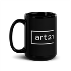Art21 Black Glossy Mug (15oz)
