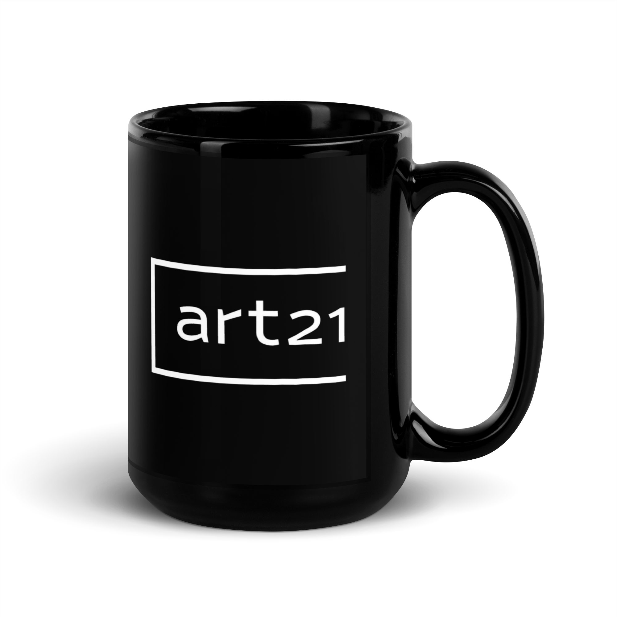 Art21 Black Glossy Mug (15oz)
