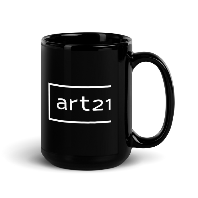 Art21 Black Glossy Mug (15oz)