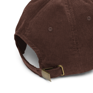 "Listen to artists" corduroy cap