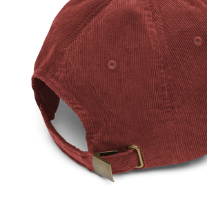 "Listen to artists" corduroy cap