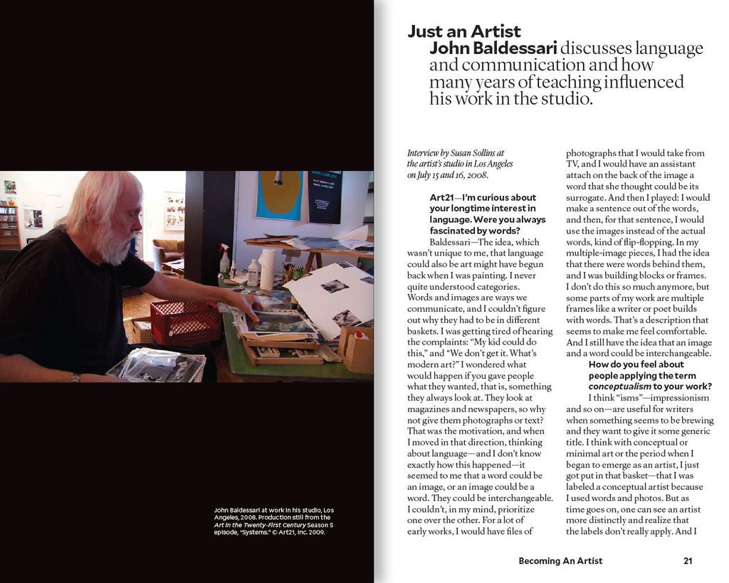 Being an Artist: Artist Interviews with Art21